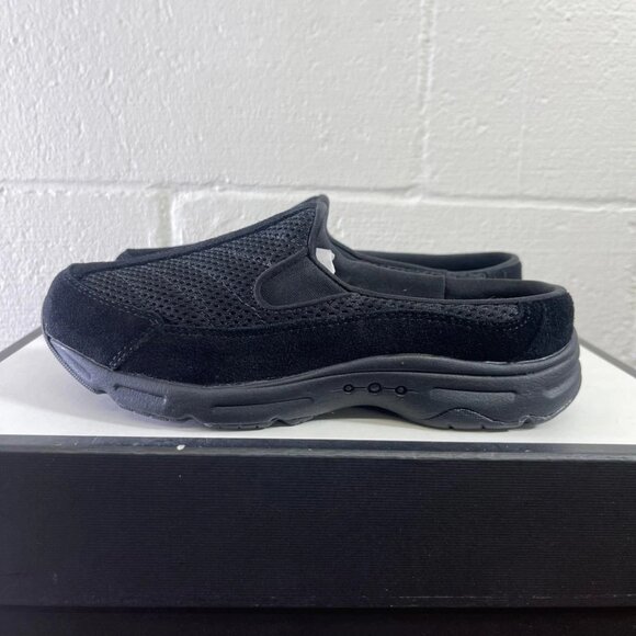 Easy Spirit Hotracings Black Leather Textile Mule Slip On Women's 6.5 US/5 UK - Picture 5 of 10